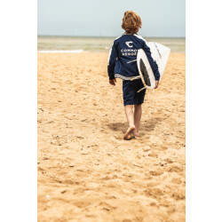 Common Heroes Sweatvest blue rugprint voor jongens in de kleur