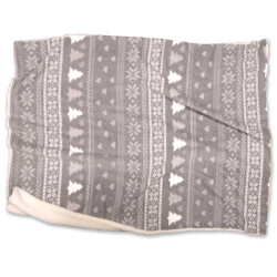 Unique Living | plaid wonderful 130x160cm grey