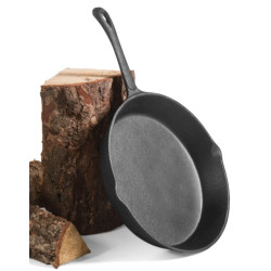 CookKing 30 cm natural cast-iron pan