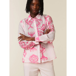 Beaumont Ruth printed blouse soft roze