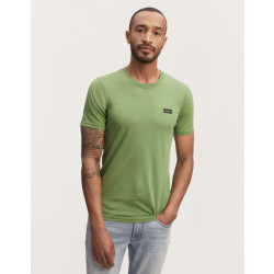 Denham Slim tee model jersey t-shirt english ivy green