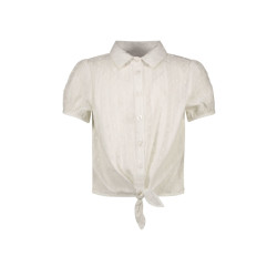 B.Nosy Meisjes korte mouwen blouse met knoop cotton