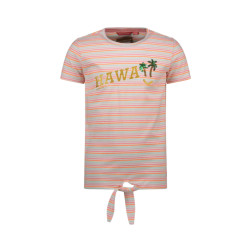 TYGO & vito Meisjes t-shirt gestreept hawaii sugar plum