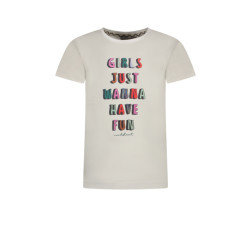 Moodstreet Meisjes t-shirt tekst warm