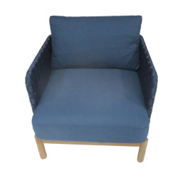 Eurofar Kolbe armchair (000314) steel navy blue