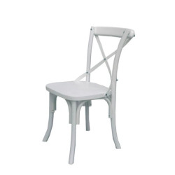 Eurofar Paris chair wood acacia fresh white