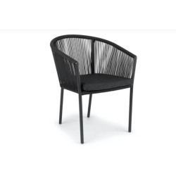 Eurofar Reims stackable dining chair (12053) alu black