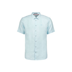 No Excess 23480336sn shirt short sleeve linen solid
