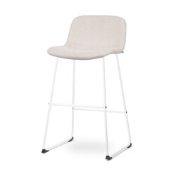 Nolon Nino-mats barkruk wit onderstel 75 cm