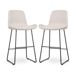 Nolon Nino-fé barkruk zwart onderstel 75 cm set van 2