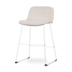 Nolon Nino-mats barkruk wit onderstel 65 cm