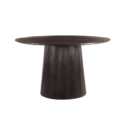 Livingfurn eetkamertafel salvator walnut 130cm mangohout