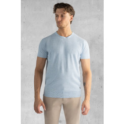 Koll3kt Riccione linnen knitted structuur t-shirt -
