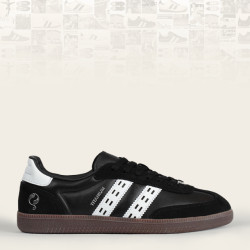 Q1905 Sneaker titanium zwart/wit