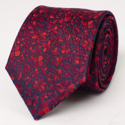 Tresanti Bright | silk tie with drawn floral motif |