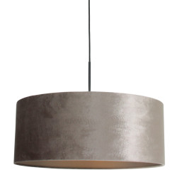 Steinhauer Hanglamp met zilveren velvet kap sparkled light zilver