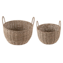 Present Time basket set save medium, set of 2pcs, small sizes: diameter 30cm, height 18cm -