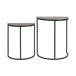 Light & Living bijzettafel peto 46x30.5x55cm - set van 2