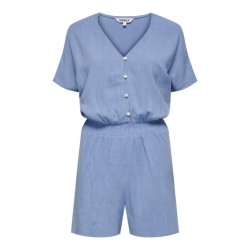 Only Onlsiesta ss linen bl playsuit pnt licht