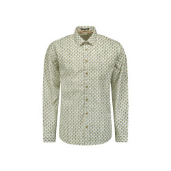 No Excess Shirt aop ecru dessin