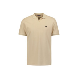 No Excess Polo stretch solid zand