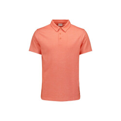 No Excess Polo 2 coloured pique zalmpeach