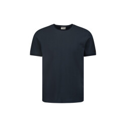 No Excess T-shirt crewneck solid jacquard navy