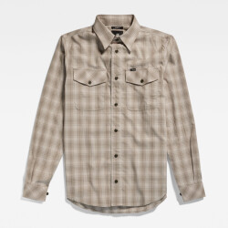 G-Star Marine slim shirt l\s zand dessin