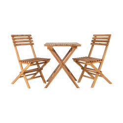 Artichok Lenneke houten tuin bistroset naturel