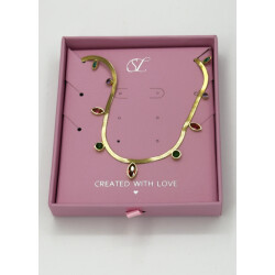 Smashed Lemon 64048 fijne gouden roestvrijstalen ketting met