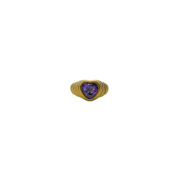 Bonnie studios Bs544 purple heart ring