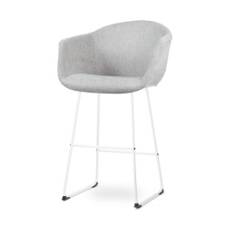Nolon Nino-otis barkruk licht wit onderstel 75 cm