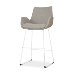 Nolon Nino-eef barkruk warm wit onderstel 65 cm