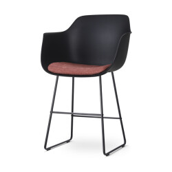 Nolon Nino-liz barkruk met terracotta rood zitkussen onderstel 65 cm