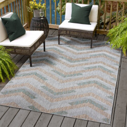 Muratap Uni binnen en buiten vloerkleed solid outdoor laagpolig tapijt beige- 160x230 cm