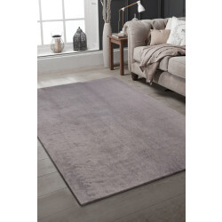 Muratap Samba soft fluffy vloerkleed laagpolig 80 cm rond