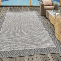Muratap Aruba binnen & buiten vloerkleed laagpolig grijs- 60x100cm