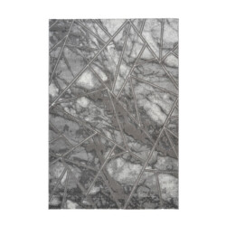Muratap Fashion abstract laagpolig vloerkleed design tapijt grijs 80x300 cm