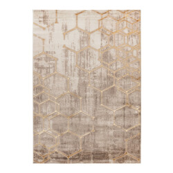 Muratap Fashion club laagpolig vloerkleed design tapijt goud- 160x230 cm