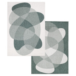 Muratap Duo binnen en buiten vloerkleed dubbelzijdig outdoor laagpolig tapijt 80x150 cm