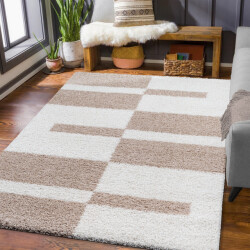 Muratap Milano gala hoogpolig vloerkleed modern creme- 160x230 cm