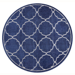 Muratap Berlin outdoor vloerkleed binnen en buiten laagpolig tapijt tuin - 120 cm rond