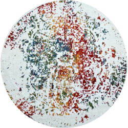 Muratap Vintage michelangelo vloerkleed multi laagpolig- 120 cm rond