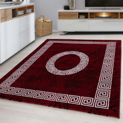 Muratap Plus vloerkleed laagpolig tapijt woonkamer rood / wit- 160x230 cm