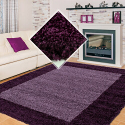 Muratap Basic shaggy kader vloerkleed hoogpolig- 100x200 cm