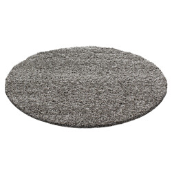 Muratap Basic rond shaggy vloerkleed hoogpolig- 200 cm rond