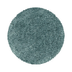Muratap Monaco soft rond shaggy hoogpolig vloerkleed blauw / 200 cm rond