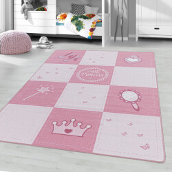 Muratap Play vloerkleed kinderkamer little princess laagpolig 80x120 cm