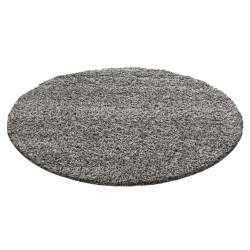 Muratap Basic rond shaggy vloerkleed hoogpolig- 160 cm rond