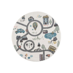 Muratap Vloerkleed laagpolig anime kids 120x120 cm